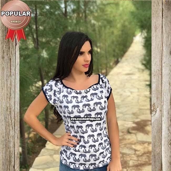 Blusa Feminina Malha Leila M