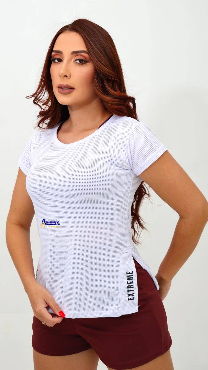 Blusa Fitness Feminina Dry Fit Poliamida