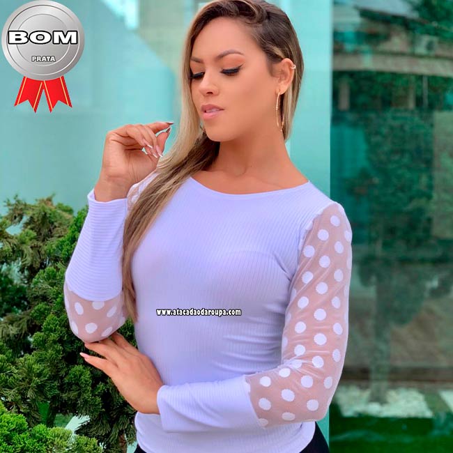 Blusa Manga Longa Tule M