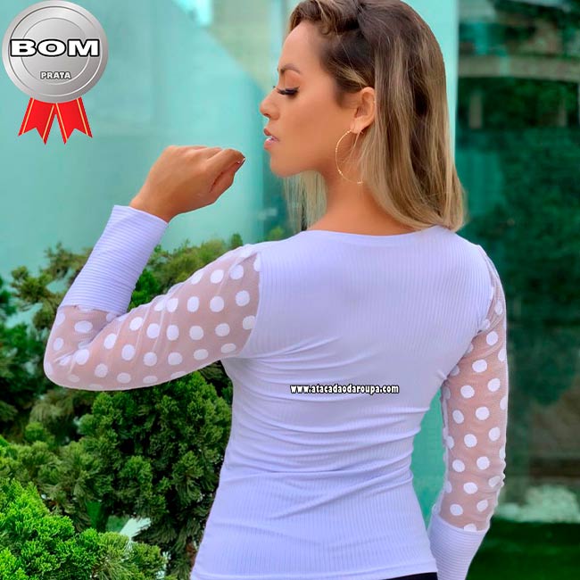 Blusa Manga Longa Tule M