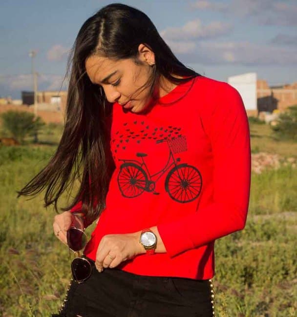 Blusa Feminina Manga Longa Algodão