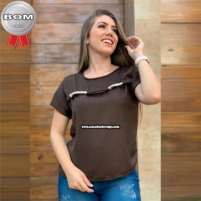 Blusas Modinha Viscose Lisa