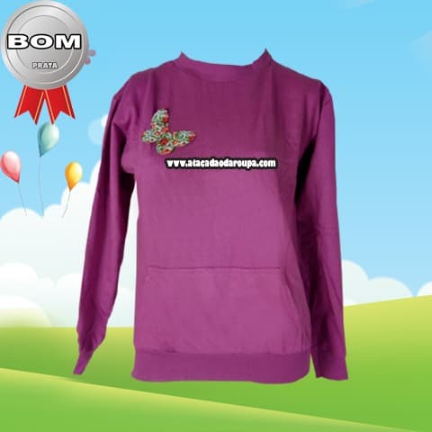 Blusas Moletinho Feminina