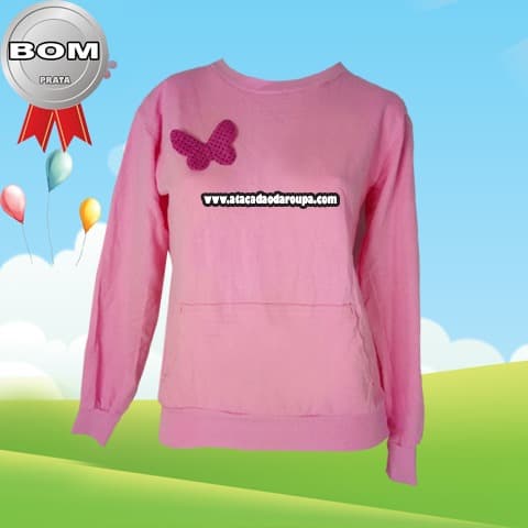 Blusas Moletinho Feminina