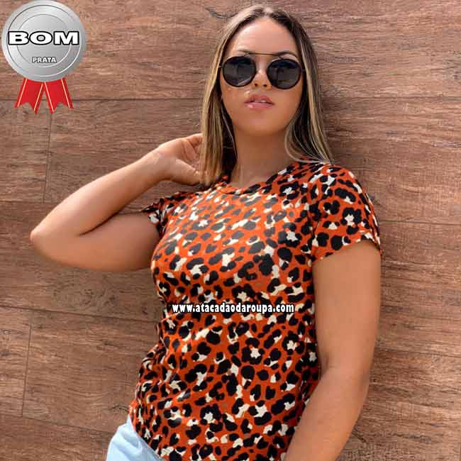 Camisetas Feminina Estampas Onças