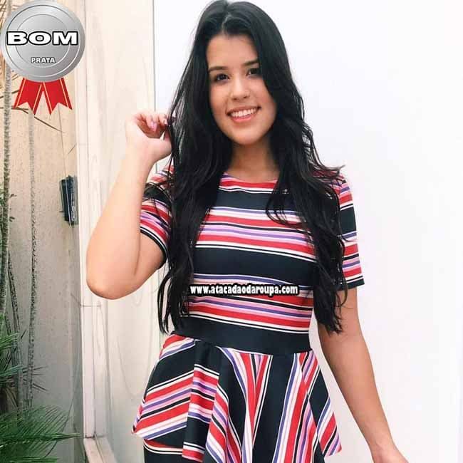 Blusa Peplum Feminina blusa peplum