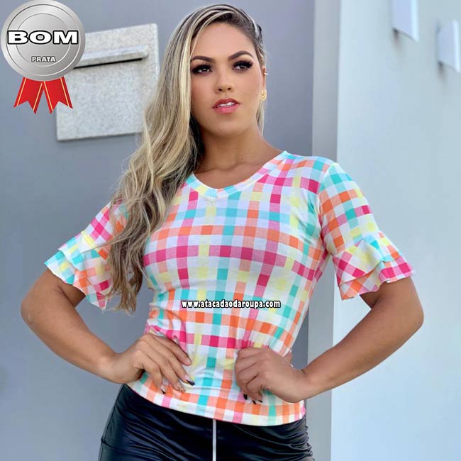 Blusa Xadrez Fio Torcido G