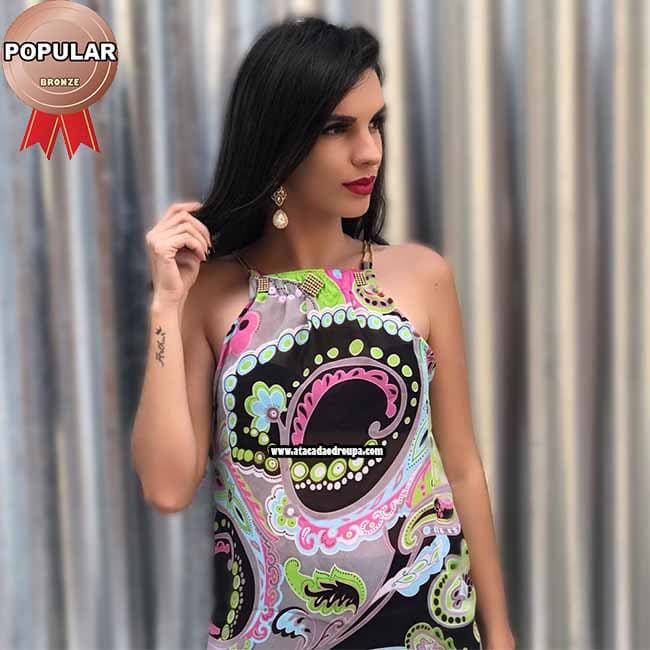 Blusas Chiffon Alçinha Corrente Juvenil M