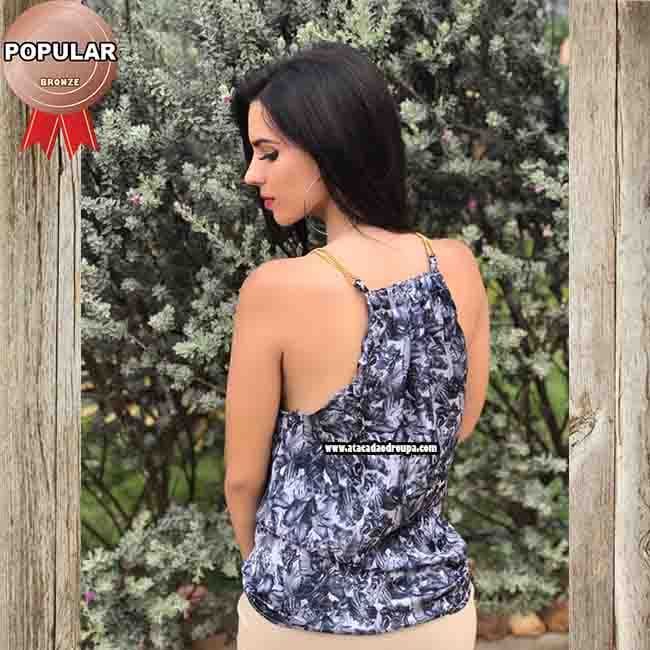 Blusas Chiffon Alçinha Corrente Juvenil M