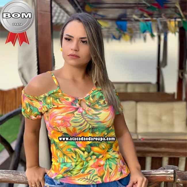 Blusas Crepe Estampada