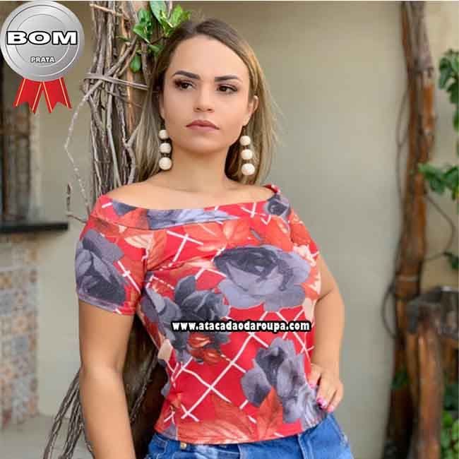 Blusas Crepe Estampada