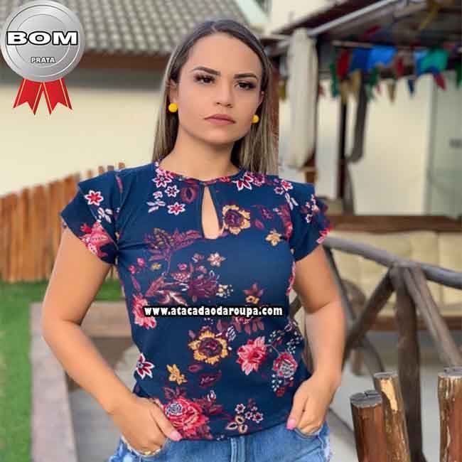 Blusas Crepe Estampada