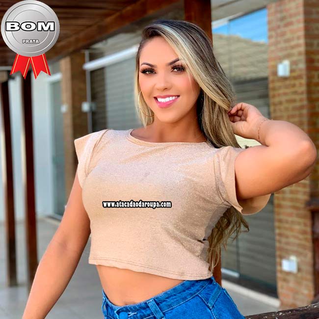 Blusas em Malha Lurex G