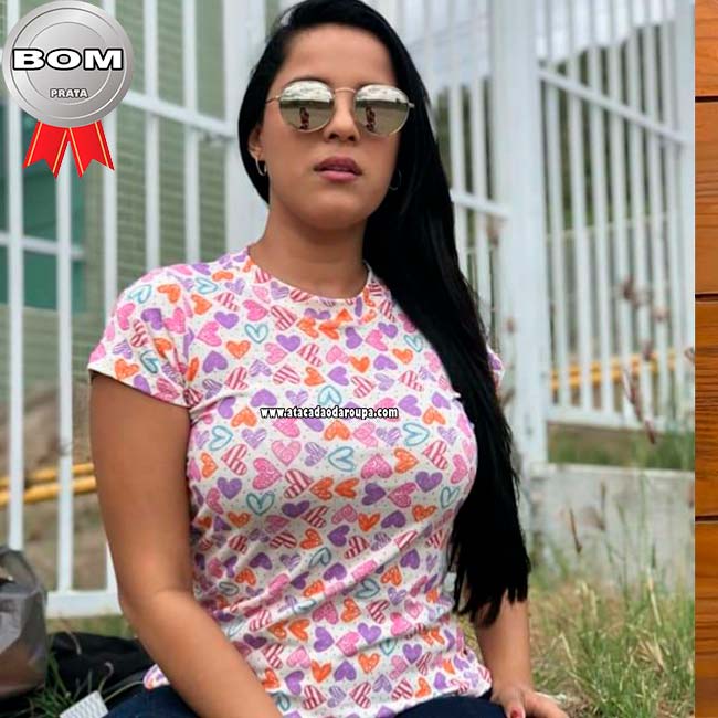 Blusas Estampadas de Malha Leila