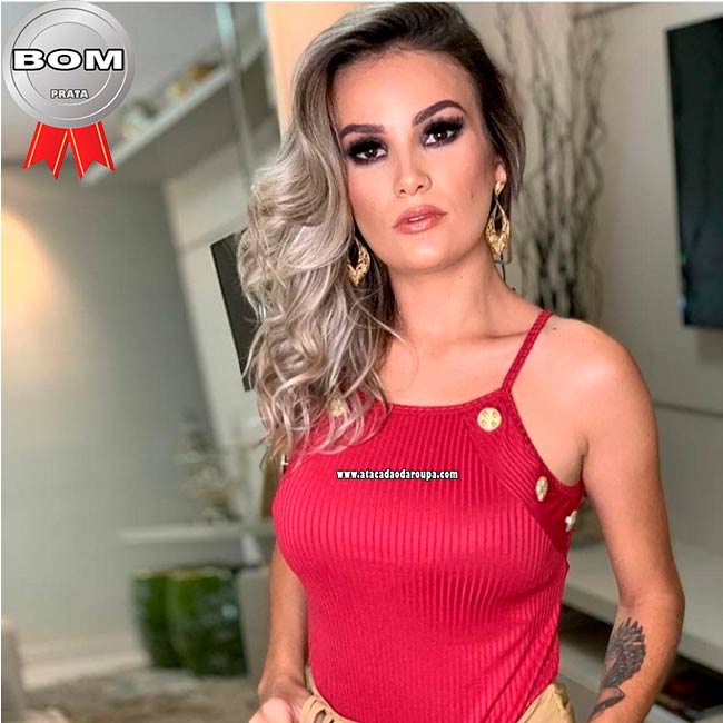 Blusa Malha Canelada