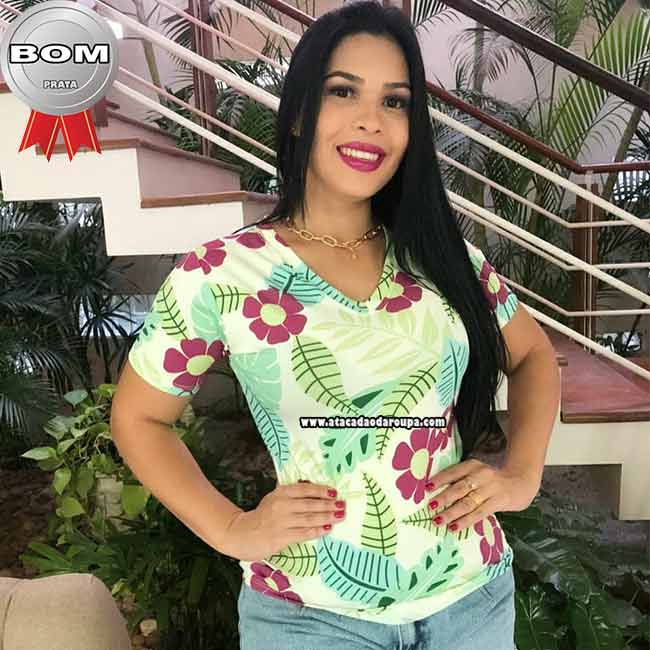 Blusas Feminina Malha Leila
