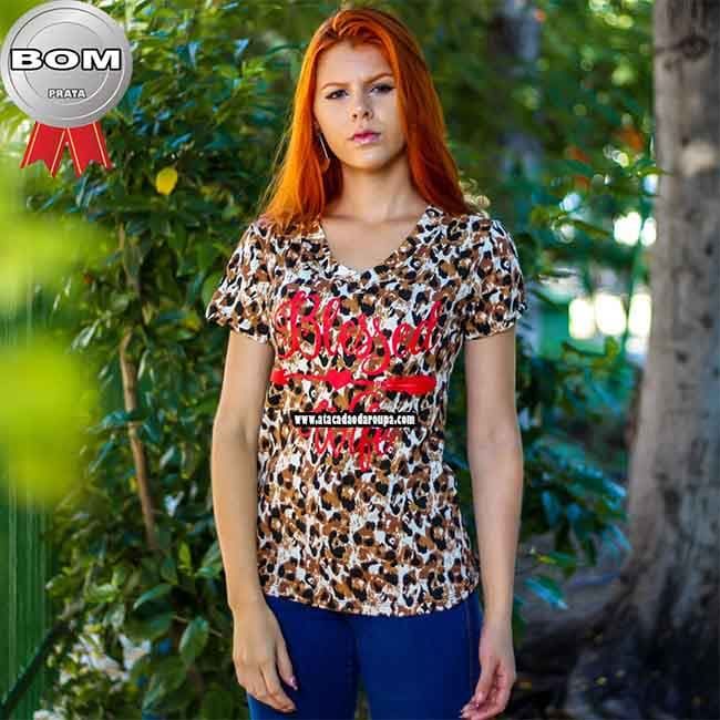Blusas Estampa de Onça