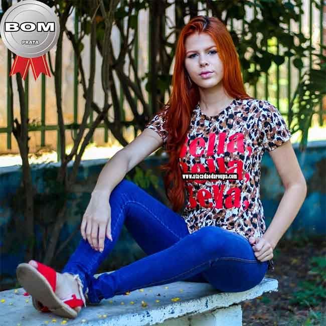 Blusas Estampa de Onça
