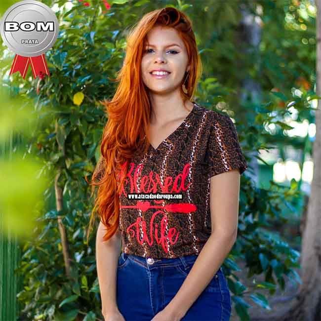 Blusas Estampa de Onça