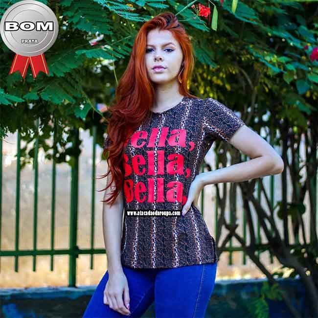 Blusas Estampa de Onça