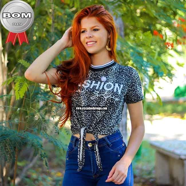 Blusas Estampa de Onça