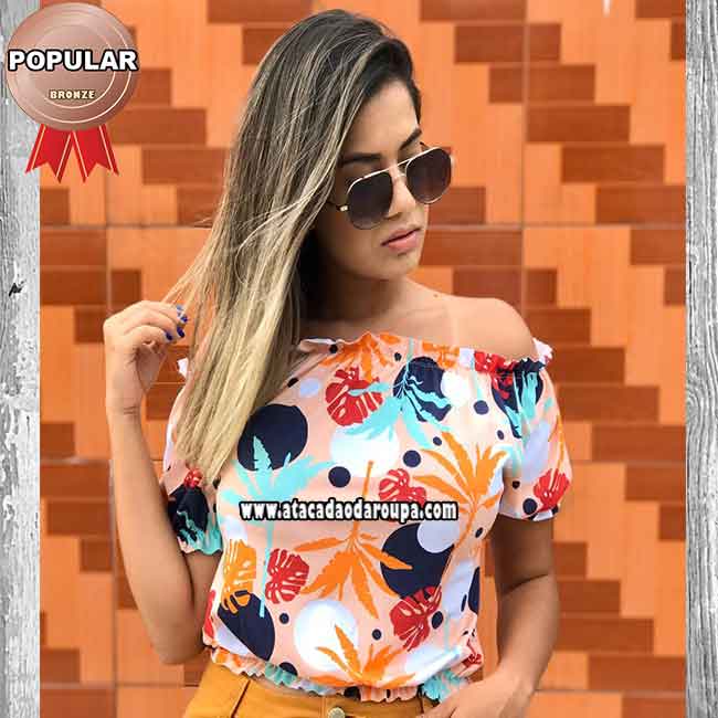 Blusas Feminina Cropped