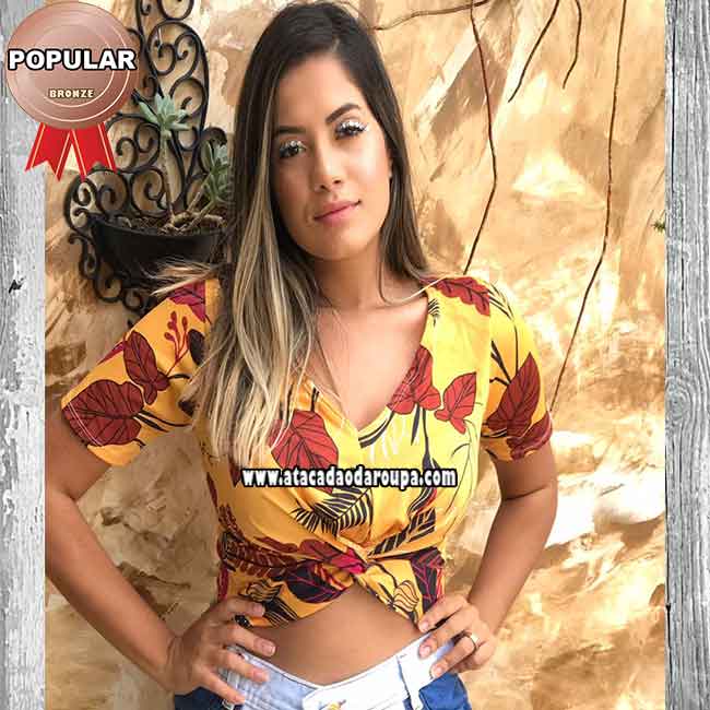 Blusas Feminina Cropped