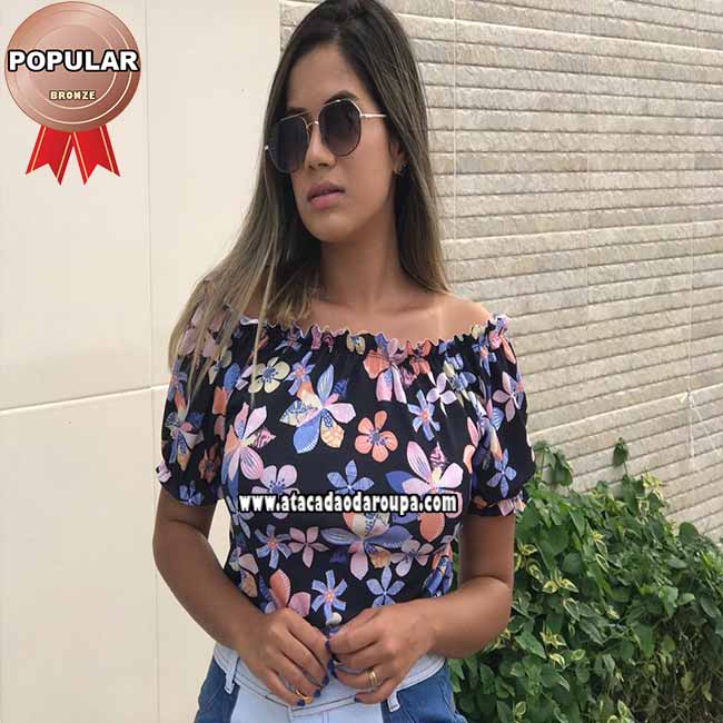 Blusas Feminina Cropped