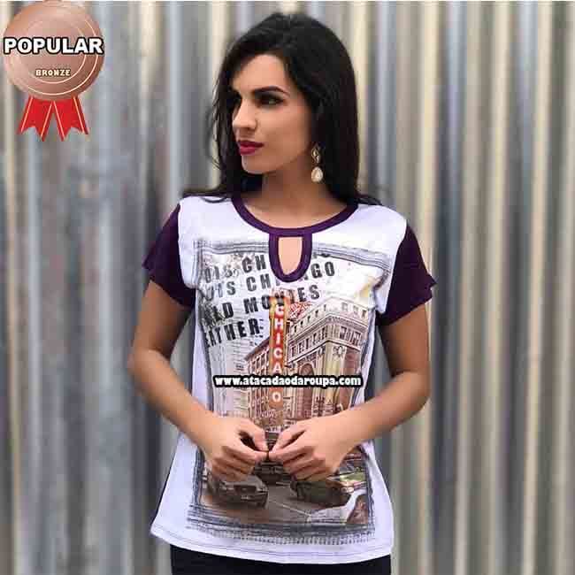 Blusas Fio Torcido Estampada M
