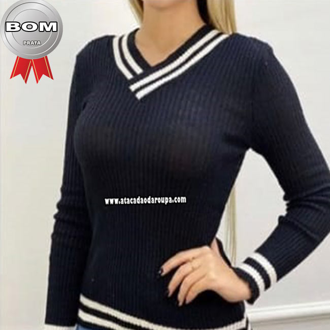 Blusa Tricô Colegial