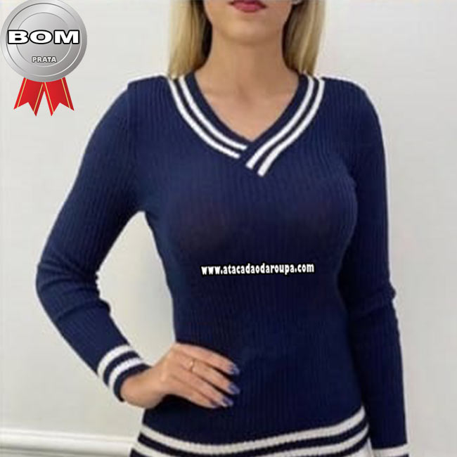 Blusa Tricô Colegial