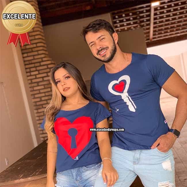Kit 2 Camisetas Namorados