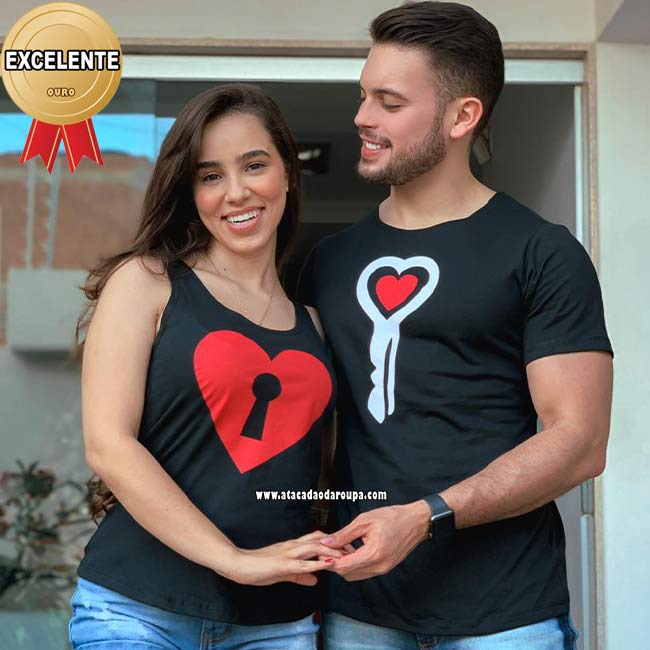 Camisetas Casal 2 Pcs