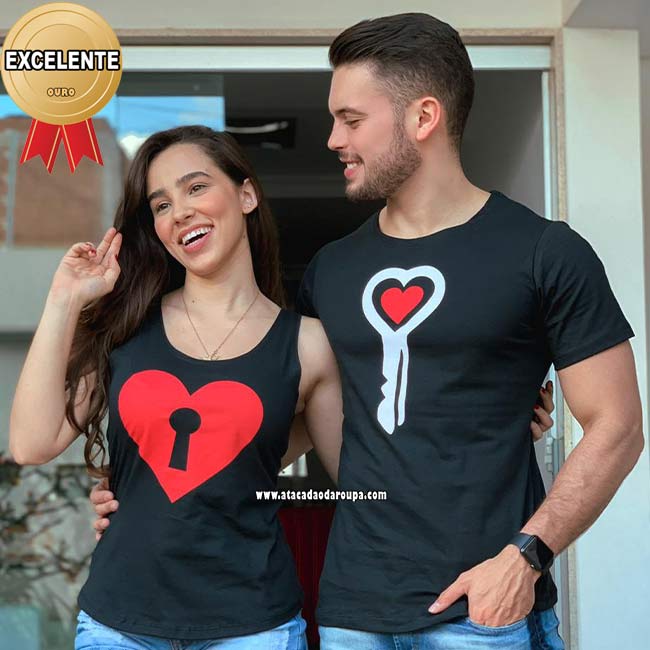 Camisetas Casal 2 Pcs