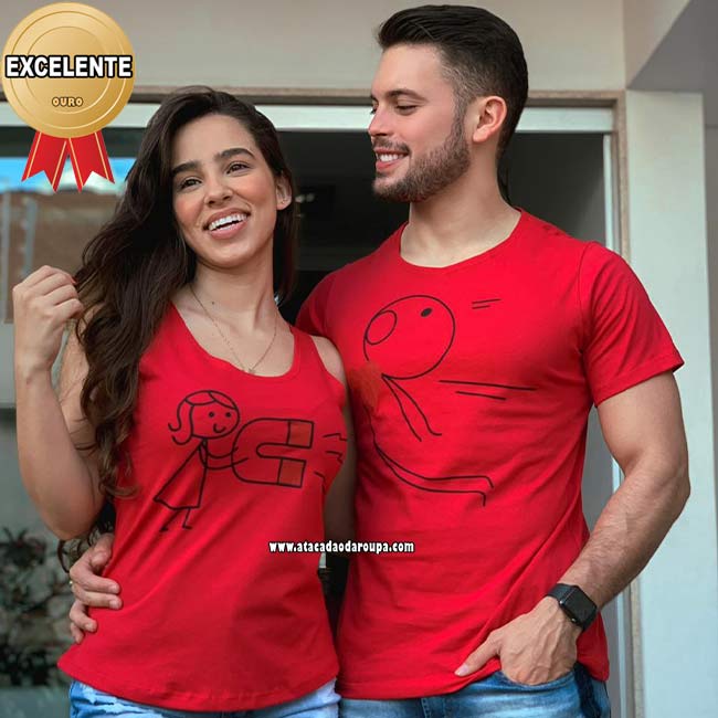 Camisetas Casal 2 Pcs