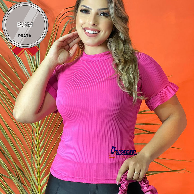 Blusas Malha Canelada