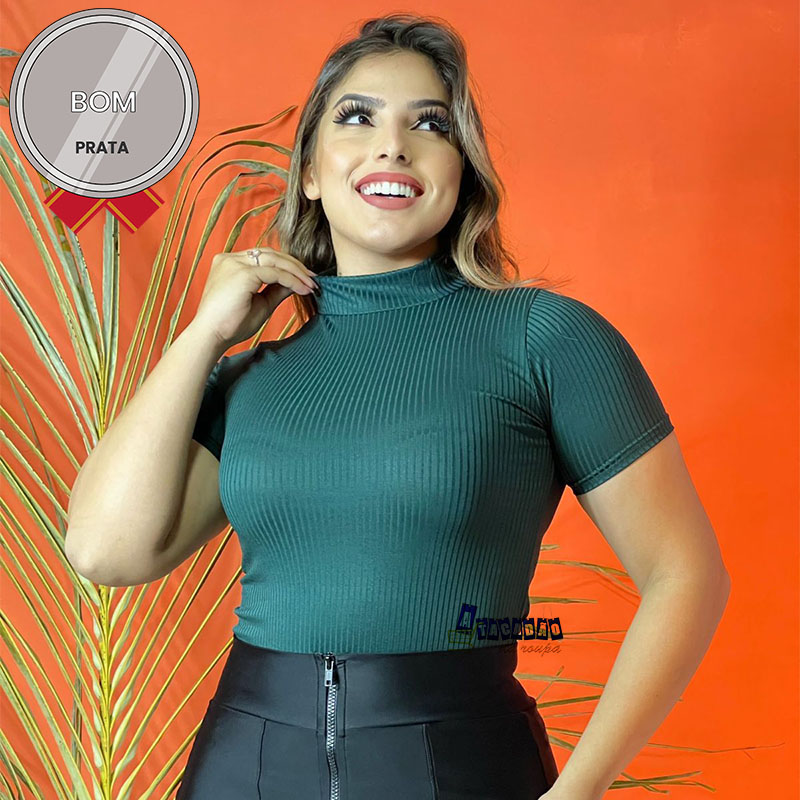 Blusas Malha Canelada