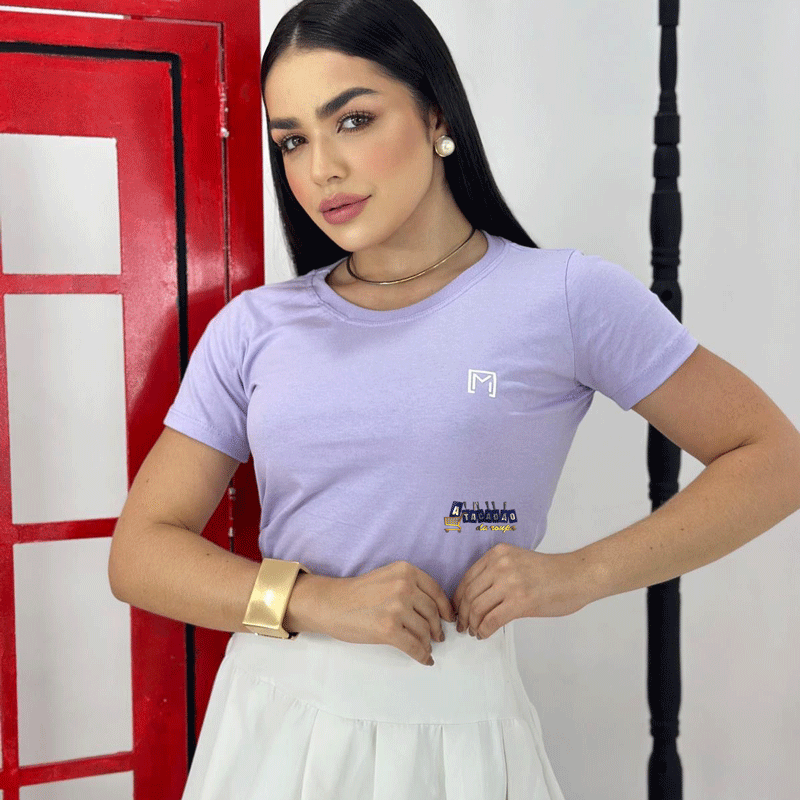 Tshirt Feminina Algodão Básica