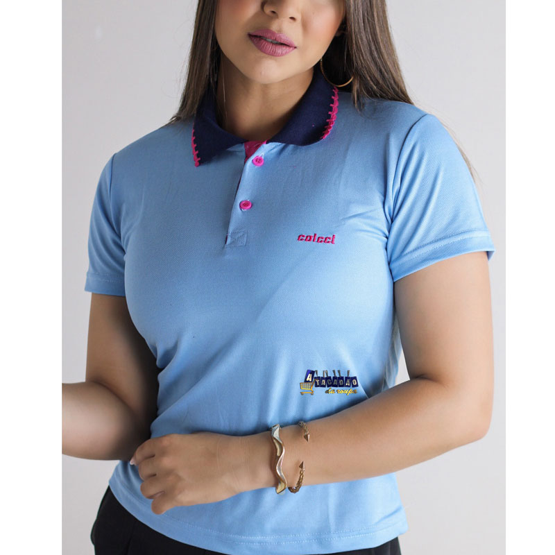 Tshirt Feminina Gola Polo