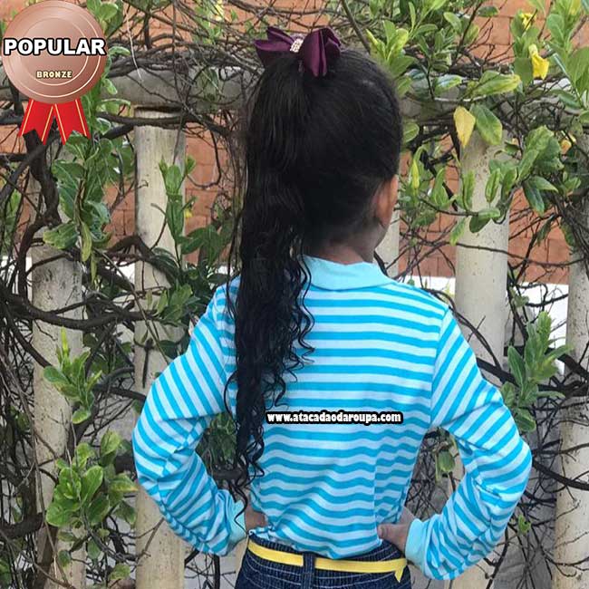 Blusa de Frio Ribana Listrada Infantil