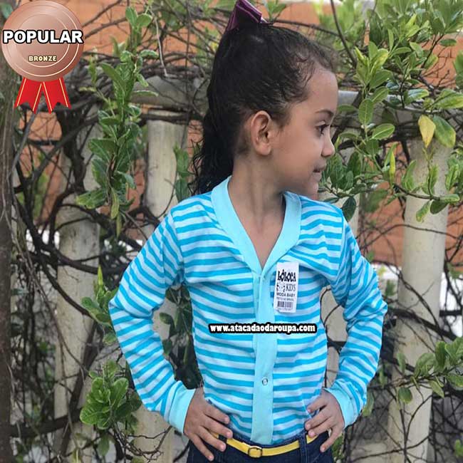 Blusa de Frio Ribana Listrada Infantil
