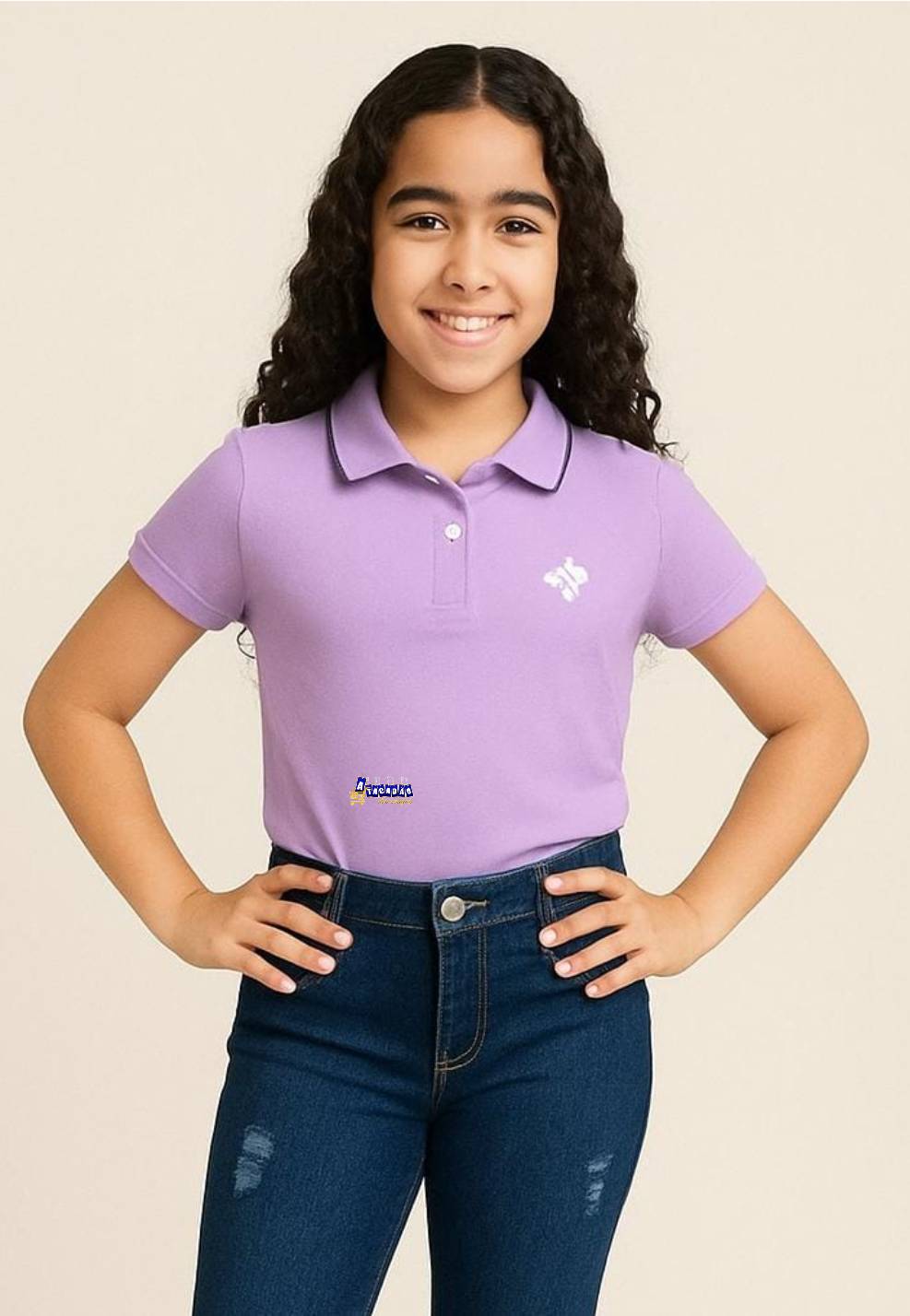 Blusa Gola Polo Infantil Feminina