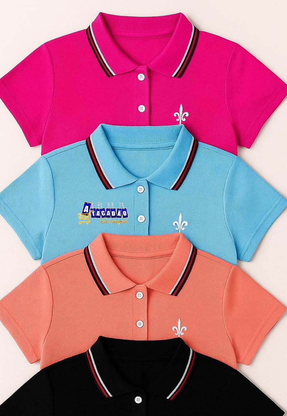 Blusa Gola Polo Infantil Feminina
