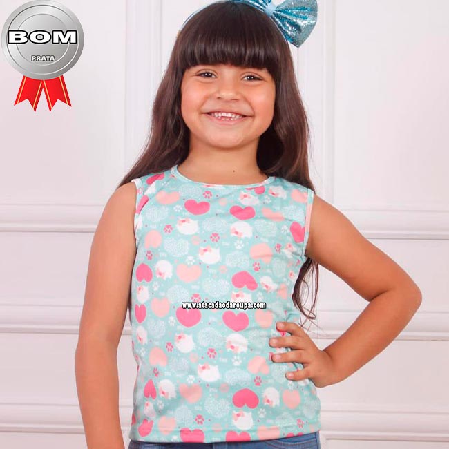 Blusas Infantil de Malha Helena