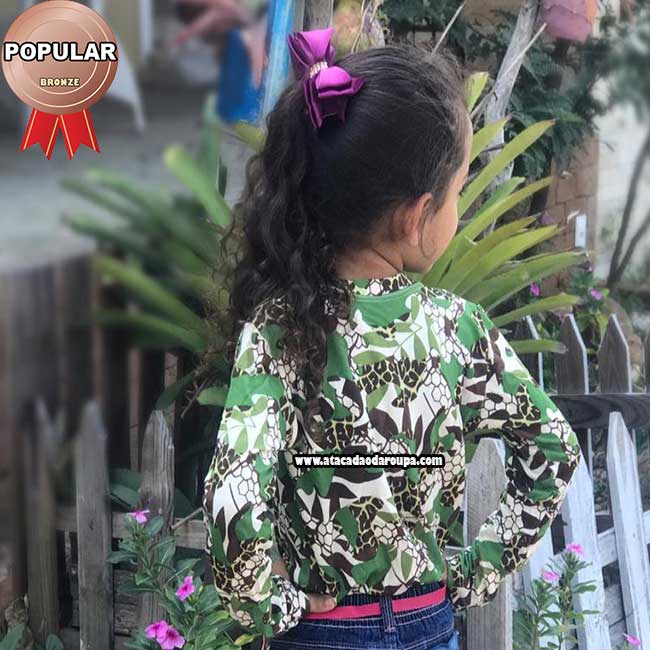Blusa Manga Longa Infantil Fio Torcido