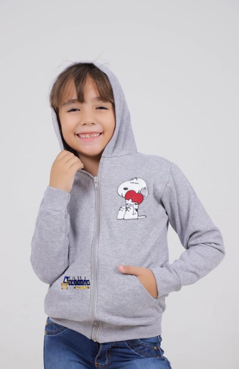 Blusa Manga longa Moletom Infantil 