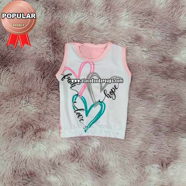 Blusa Infantil Viscolycra 2 a 6 Anos