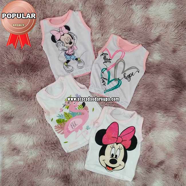 Blusa Infantil Viscolycra 2 a 6 Anos