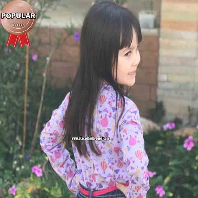 Blusa Manga Longa Infantil Fio Torcido