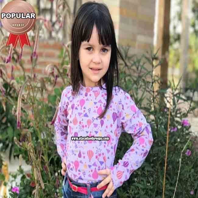 Blusa Manga Longa Infantil Fio Torcido